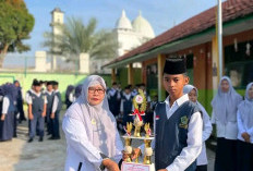 MTs Al -Masri Pangkalan Balai Sabet 3 Tropi Lomba Gerak Jalan dan Lomba Pramuka
