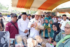 Tinjau Pasar Murah, Pj. Bupati Banyuasin  Ajak Masyarakat Manfaatkan Perkarangan Rumah!