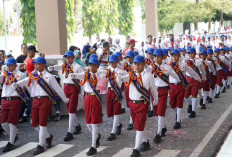 Ribuan Pelajar  Ikut Lomba Gerak Jalan HUT RI ke 79