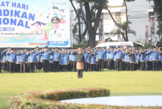 Peringatan Hardiknas, Sekda Sumsel Bacakan Amanat Tertulis Mandikdasmen RI