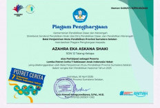 Murid SDN 12 Talang Kelapa Terima Penghargaan dari BPMP Sumsel