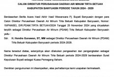 PENGUMUMAN DIREKTUR PDAM