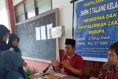 SMPN 3 Talang Kelapa Mulai Terima Zakat Fitrah