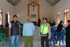 Polres Banyuasin Berikan Pelayanan Pengamanan Ibadah Jumat Agung