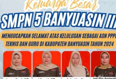 Empat Guru dan Tenaga Tenis SMPN 5 Banyuasin III Lulus PPPK