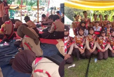 Murid MTsN 1 Banyuasin Ikuti Lomba Gerpada Camp Nusantara