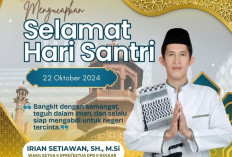 Wakil Ketua II DPRD Banyuasin Irian Setiawan Ucapkan Selamat Hari Santri Nasional 2024