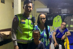 Anak Tersesat di Betung, Personil PATAKA Sat Lantas Polres Banyuasin Bergerak Cepat