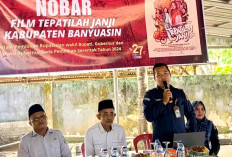 Tingkatkan Partisipasi Pemilih, KPU Banyuasin Gelar Nonton Bareng Film Tepatilah Janji di MAN 1 Banyuasin 