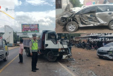 Detik-detik Menegangkan! Innova Nekat Mendahului, Tabrak Truk di Jalan Lintas Palembang-Jambi