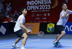Laga Super Ketat! Sabar/Reza-Fajar/Rian Kompak ke Semifinal Indonesia Open 2025