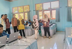 Bidang SMP Disdikbud Monev ANBK di SMPN 1 Makarti Jaya
