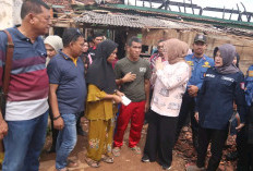 Pemerintah Banyuasin Tunjukkan Kepedulian, Wabup Netta Indian Salurkan Bantuan untuk Korban Kebakaran di Desa 