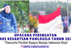SMPN 2 Banyuasin III Peringati Hari Kesaktian Pancasila