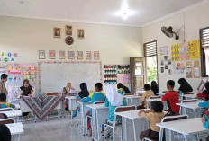 Lagu Wajib Nasional dan Lagu Daerah Banyuasin, Mewarnai Ujian Praktek Seni Budaya di SDN 10 Sembawa