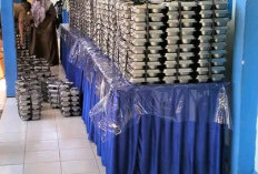 Murid SMAN 1 Banyuasin III dapat Makan Gratis Bergizi