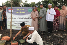 Pembangunan Masjid Ponpes Darul Quran Talang Kelapa Dimulai