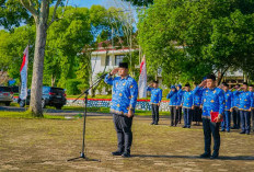Tingkatkan Disiplin dan Pelayanan, Sekda Banyuasin Pimpin Apel Gabungan ASN