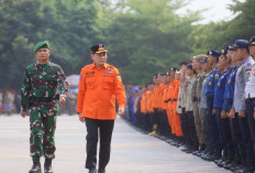 Pj Gubernur Sumsel Pimpin Apel dan Simulasi  Mitigasi Bencana Banjir: Waspada Musim Penghujan