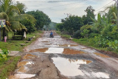 Jalan Talang Kebang Menuju Lebung Rusak Berkolam, Warga Berencana Tabur Bibit Lele! 