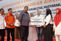 Menko Perekonomian RI Salurkan KUR dan CSR di Sumsel Senilai 18,97 Miliar