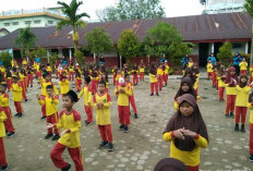 Peringati Haornas, SDN 1 Makarti Jaya Gelar Senam Bersama