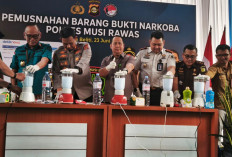 Polda Sumsel Musnahkan 2 Kilogram Sabu Hasil Pengungkapan Jaringan Narkoba di Musi Rawas