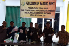 Kejari Muba Musnahkan BB Narkotika dan  TPUL