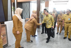 Tiba di Palembang, Pj Gubernur Sumsel Langsung Sidak Kantor Gubernur