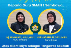 Dua Guru SMAN 1 Sembawa Dilantik Jadi Pengawas SMA dan SMK