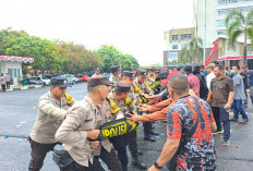 Cek Kesiapan Personel Menghadapi Pilkada, Polres Prabumulih Gelar Sispamkota