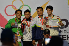 Atlet Wushu Asal Muara Enim Sumbang Medali Perunggu