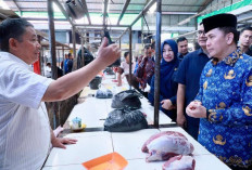 Cek Harga Sembako, Pj Gubernur Sumsel Sambangi Dua Pasar di Kota Palembang