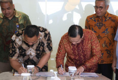 Pj Gubernur Sumsel Teken MoU Dokumen Usulan Perencanaan Pengembangan Kawasan Sawah Rawa Pasang Surut