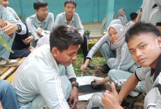 P5 Peserta Didik SMAN 1 Betung  Pembuatan Arang Batok Kelapa dijadikan  Briket