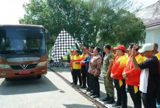 Janjikan Tambahan Bonus untuk Atlet, Bupati Banyuasin Lepas Kontingen Menuju Porprov XV Sumsel di Muba