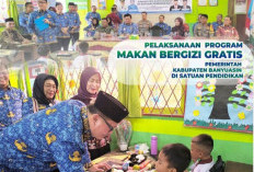 Mengawali Program Makan Gratis Bergizi di Kabupaten Banyuasin, Menyasar pada 403 Peserta Didik SDN 13 Banyuasi