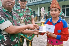 Tim SMPN 2 Banyuasin III Juara 1 Lomba PBB HUT TNI ke - 79