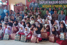 Program Unggulan Kodam II/Sriwijaya Dapur Masuk Sekolah di SDN 39 Banyuasin III