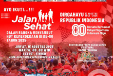 Pemkab Banyuasin Kembali Gelar Jalan Sehat pada HUT RI ke 80 tahun 2025