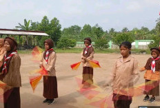 Peserta Didik SDN 9 Makarti Jaya Rutin Latihan Pramuka 