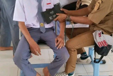 Murid SMKN 1Makarti Jaya dapat Cek Kesehatan Gratis