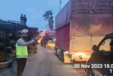 Truk Terguling di Jalintim KM 58, Pengemudi Selamat