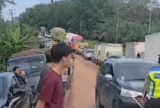 Kemacetan Padat Merayap Warnai Mudik di Jalur Palembang-Betung