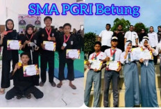 Peserta Didik SMAN PGRI Betung Sabet Lima Medali 