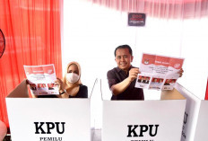 Pj Gubernur Sumsel Salurkan Hak Suara, Masyarakat Sumsel Diminta Ikut Sukseskan Pemilu 2024