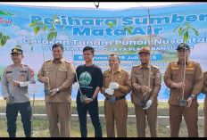 PT Tirta Fresindo Jaya dan Pemkab Banyuasin Tanam 1.400 Pohon di Alun-Alun Pangkalan Balai