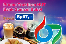 HUT ke-67 Bank Sumsel Babel Cabang Pangkalan Balai, Nasabah Dapat Traktiran Pempek Cukup Bayar 67 Saja!