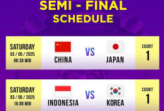Jadwal Semifinal Sudirman Cup 2025: Indonesia vs Korea, China vs Jepang