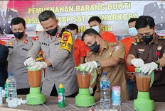 21 Kg Sabu dan 14.776 Ekstasi Dimusnahkan Menjadi 